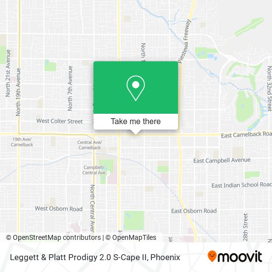 Mapa de Leggett & Platt Prodigy 2.0 S-Cape II