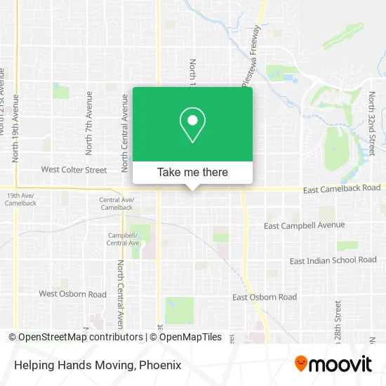 Mapa de Helping Hands Moving