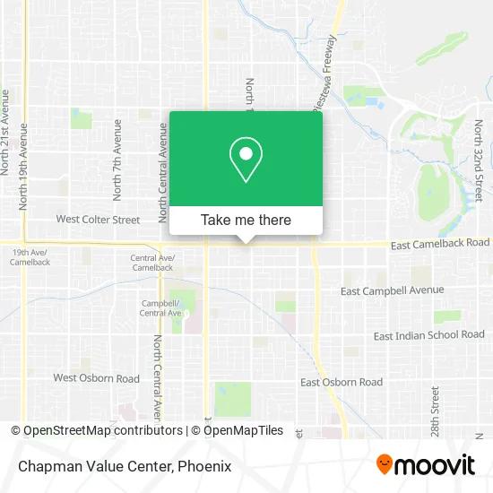 Mapa de Chapman Value Center
