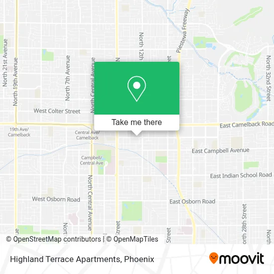 Highland Terrace Apartments map