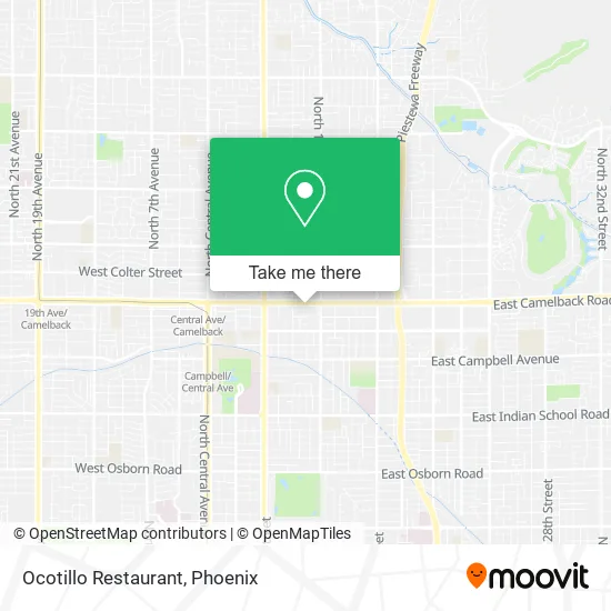 Mapa de Ocotillo Restaurant