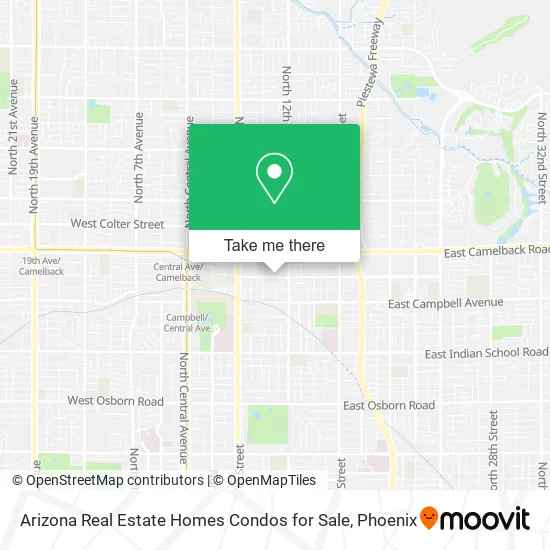 Arizona Real Estate Homes Condos for Sale map