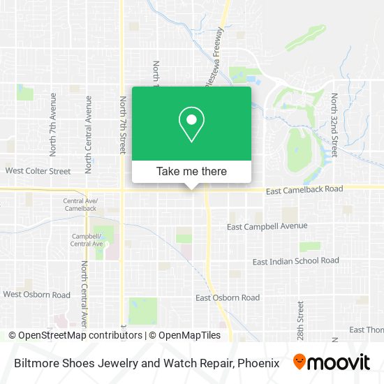 Biltmore Shoes Jewelry and Watch Repair map