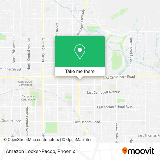 Amazon Locker-Pacco map