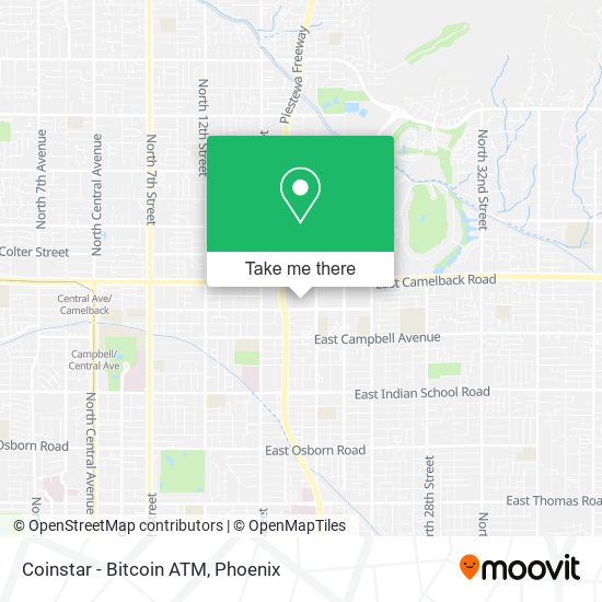 Mapa de Coinstar - Bitcoin ATM