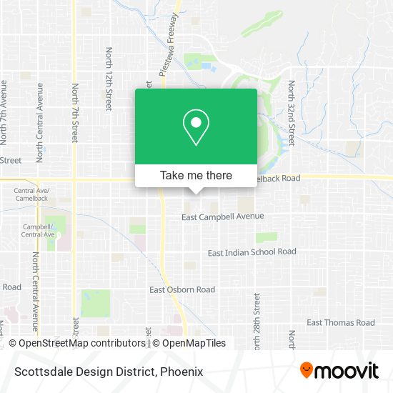 Scottsdale Design District map
