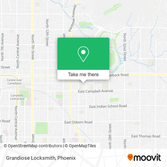 Grandiose Locksmith map