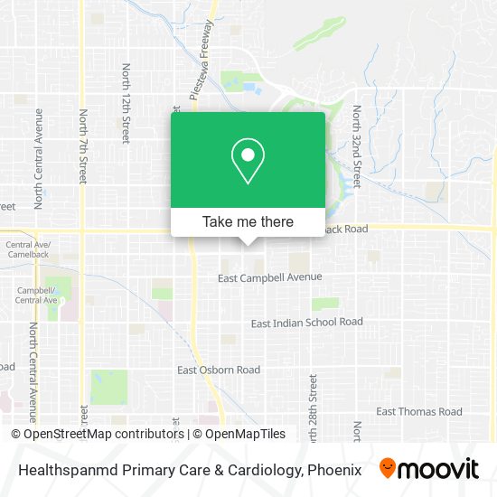 Mapa de Healthspanmd Primary Care & Cardiology