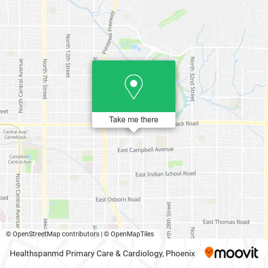 Healthspanmd Primary Care & Cardiology map