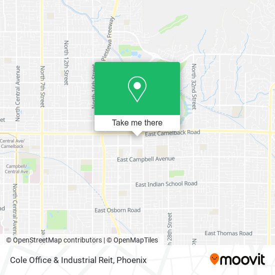 Mapa de Cole Office & Industrial Reit