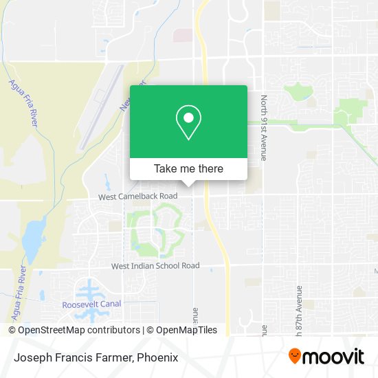 Joseph Francis Farmer map