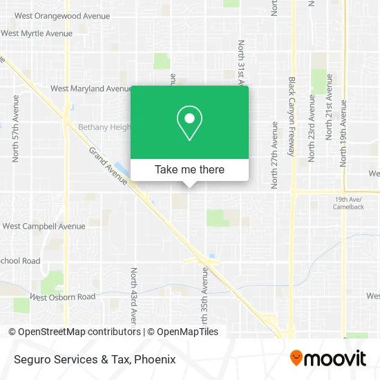 Seguro Services & Tax map