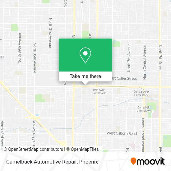 Camelback Automotive Repair map
