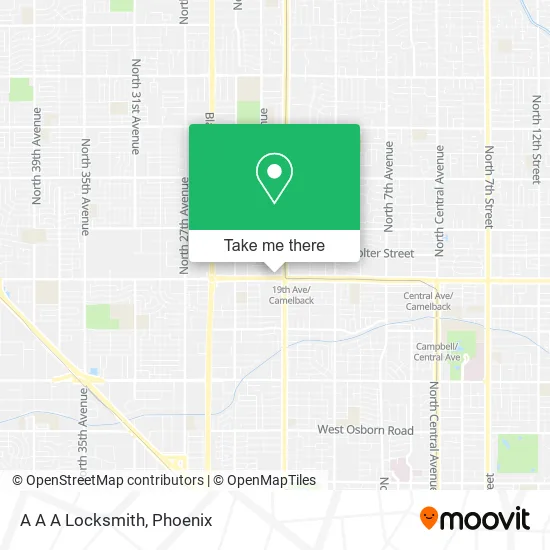 A A A Locksmith map