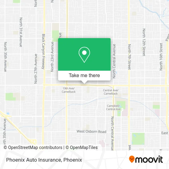 Phoenix Auto Insurance map