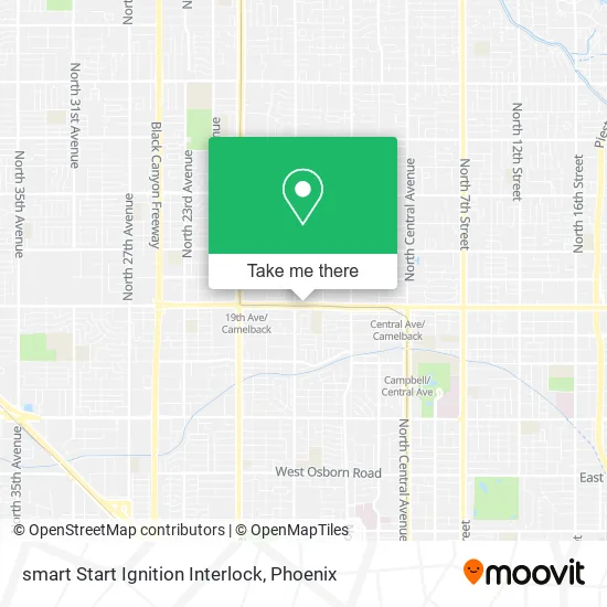 smart Start Ignition Interlock map