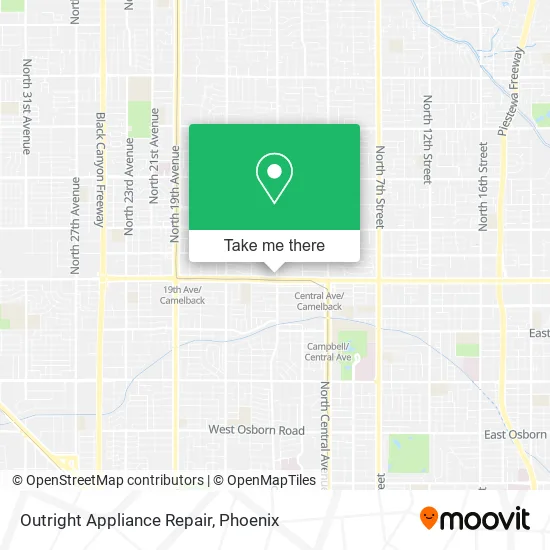 Outright Appliance Repair map