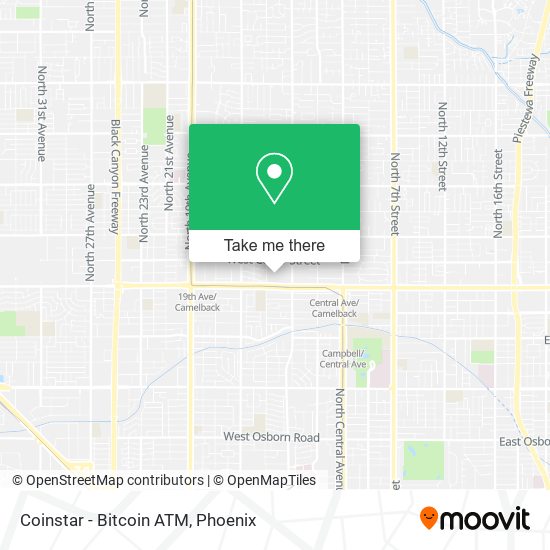 Coinstar - Bitcoin ATM map