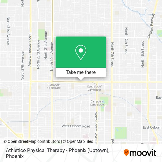 Mapa de Athletico Physical Therapy - Phoenix (Uptown)