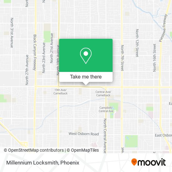 Mapa de Millennium Locksmith
