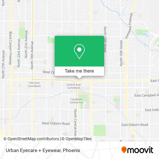 Urban Eyecare + Eyewear map