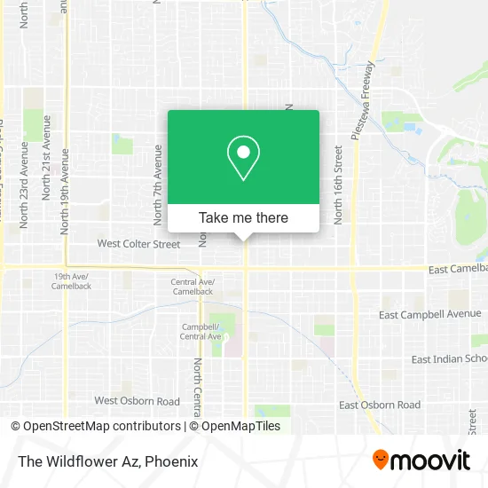 The Wildflower Az map