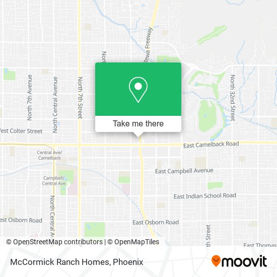 Mapa de McCormick Ranch Homes