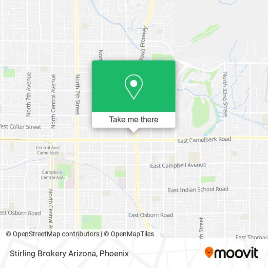 Stirling Brokery Arizona map