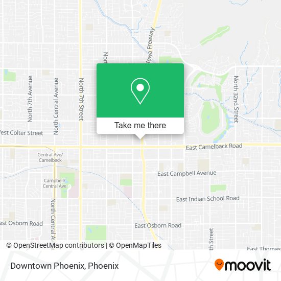 Downtown Phoenix map