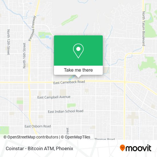 Mapa de Coinstar - Bitcoin ATM