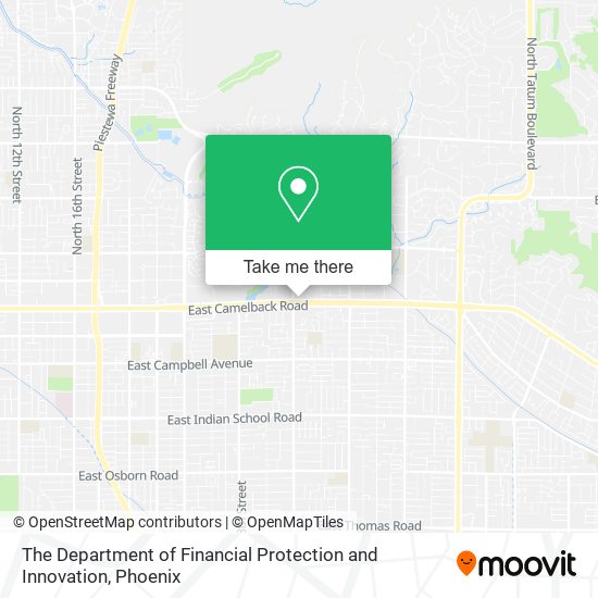 The Department of Financial Protection and Innovation map