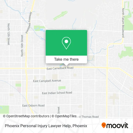 Mapa de Phoenix Personal Injury Lawyer Help