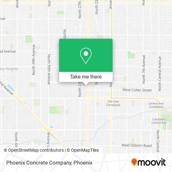 Phoenix Concrete Company map