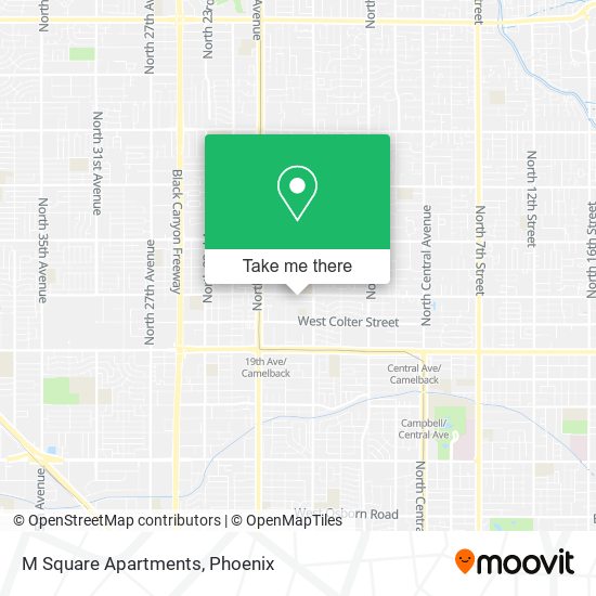 M Square Apartments map