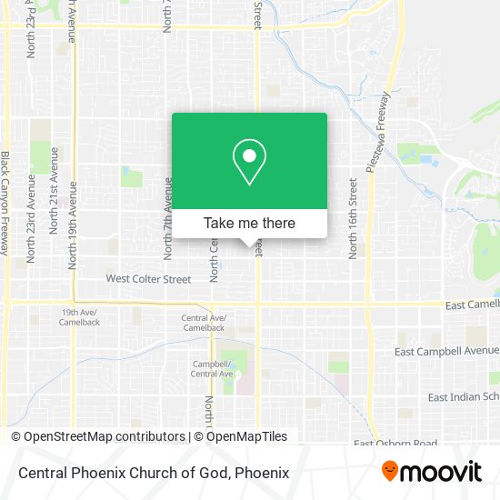 Central Phoenix Church of God map