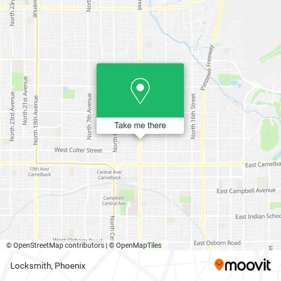 Locksmith map