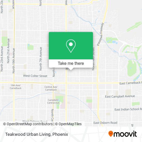 Teakwood Urban Living map