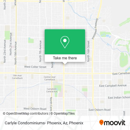 Mapa de Carlyle Condominiums- Phoenix, Az