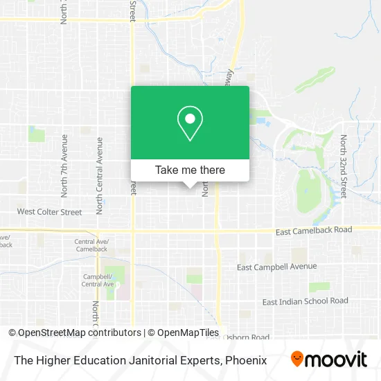 The Higher Education Janitorial Experts map