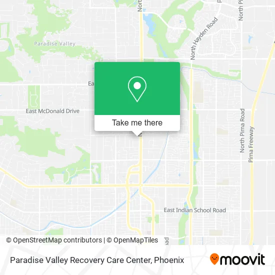 Paradise Valley Recovery Care Center map