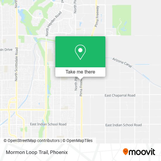 Mormon Loop Trail map