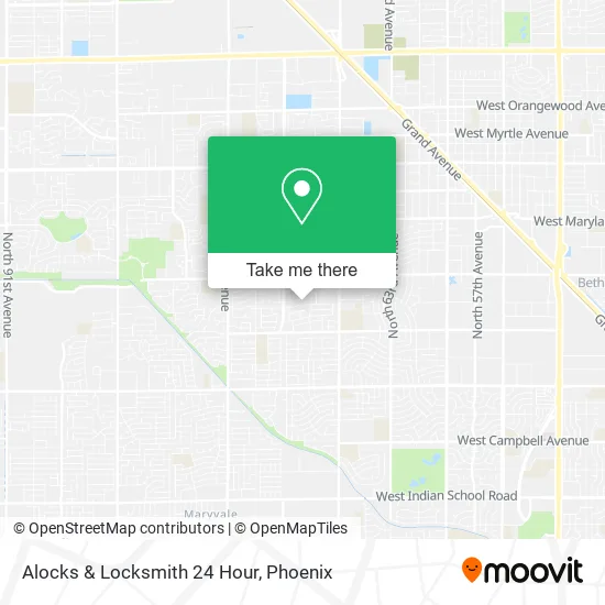Alocks & Locksmith 24 Hour map