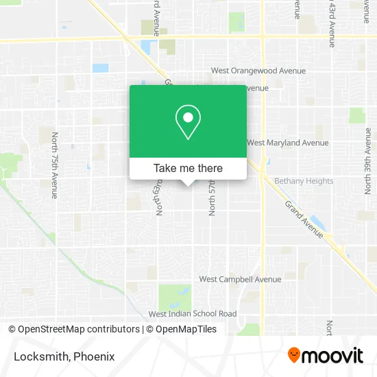 Locksmith map