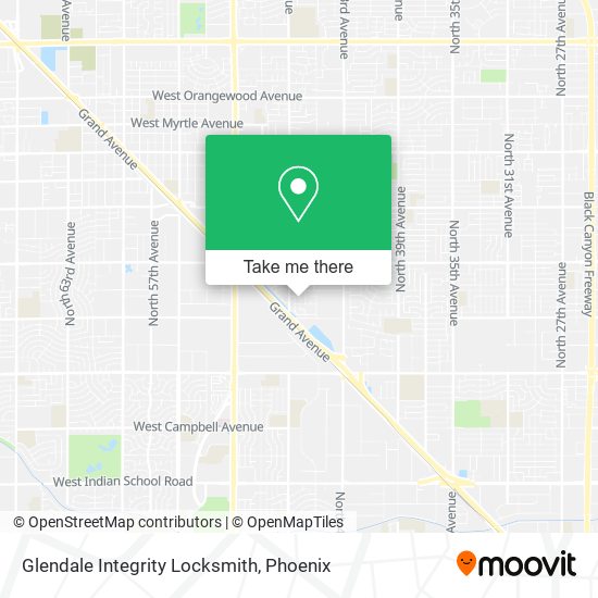 Mapa de Glendale Integrity Locksmith