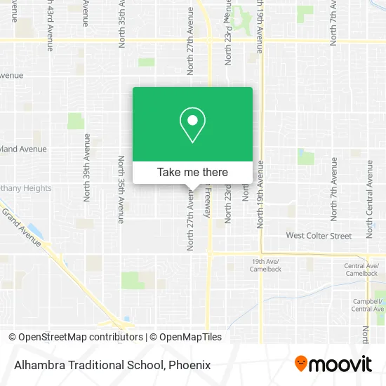 Alhambra Traditional School map