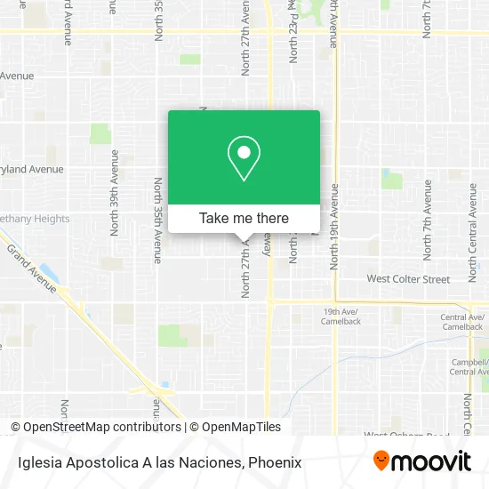 Iglesia Apostolica A las Naciones map