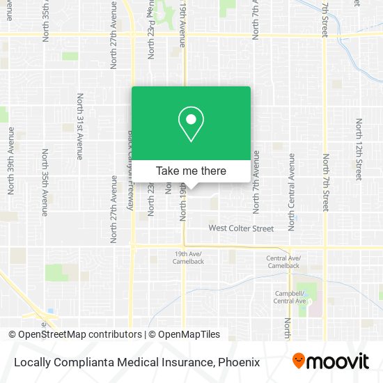 Locally Complianta Medical Insurance map