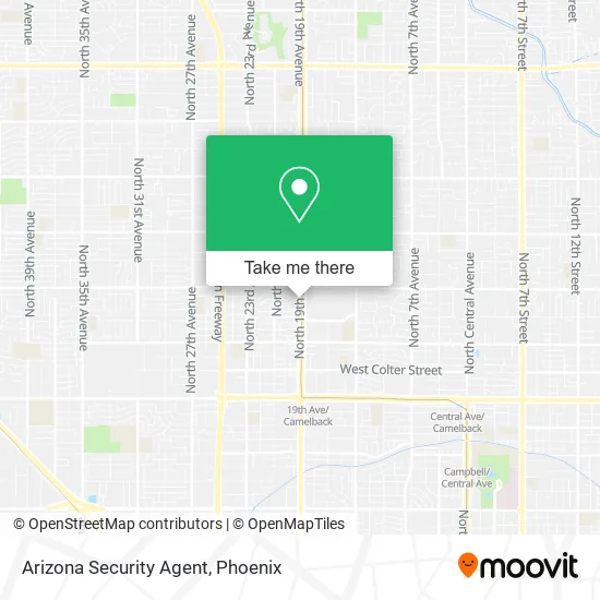 Mapa de Arizona Security Agent