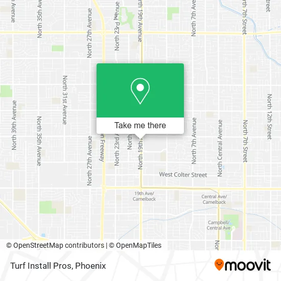Turf Install Pros map