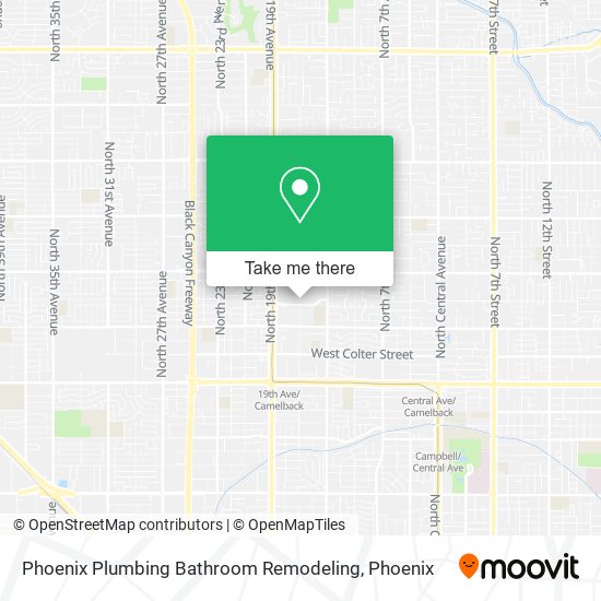 Phoenix Plumbing Bathroom Remodeling map